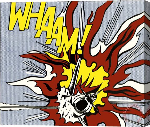 Roy Lichtenstein Whaam Panel 2 of 2 Stretched Canvas Painting / Canvas Art