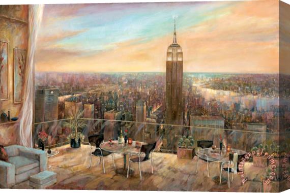 Ruane Manning A New York View Stretched Canvas Print / Canvas Art