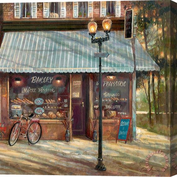 Ruane Manning Pastry Shop Stretched Canvas Print / Canvas Art