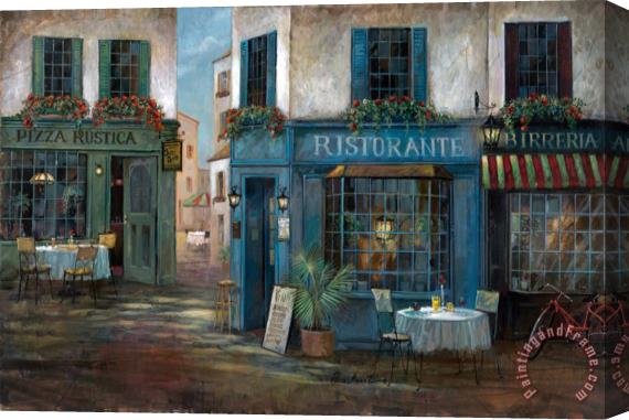 Ruane Manning Pizza Rustico Stretched Canvas Print / Canvas Art
