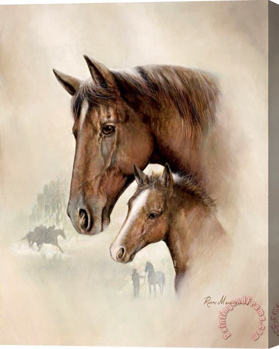 Ruane Manning Race Horse I Stretched Canvas Print / Canvas Art