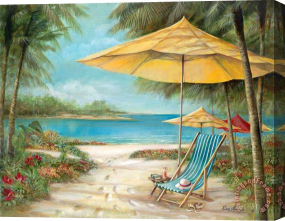 Ruane Manning Relaxing Paradise II Stretched Canvas Print / Canvas Art