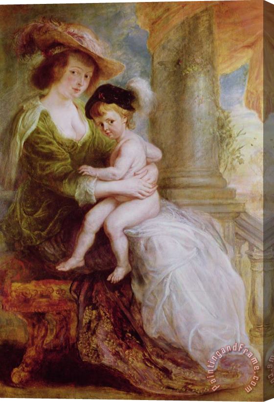 Rubens Helene Fourment and her son Frans Stretched Canvas Painting / Canvas Art