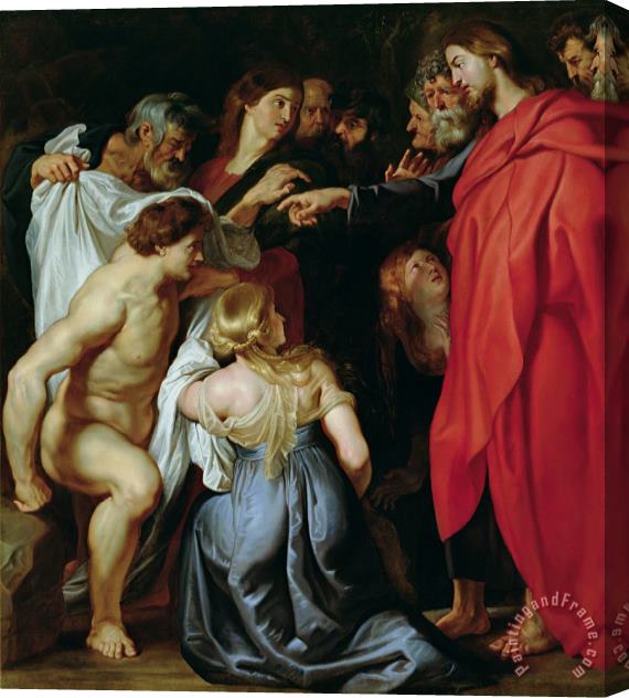 Rubens The Resurrection of Lazarus Stretched Canvas Painting / Canvas Art