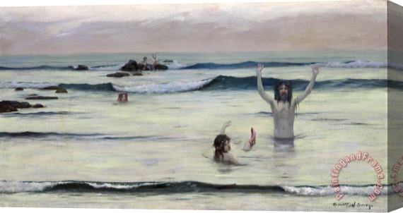 Rupert Bunny Tritons Stretched Canvas Painting / Canvas Art
