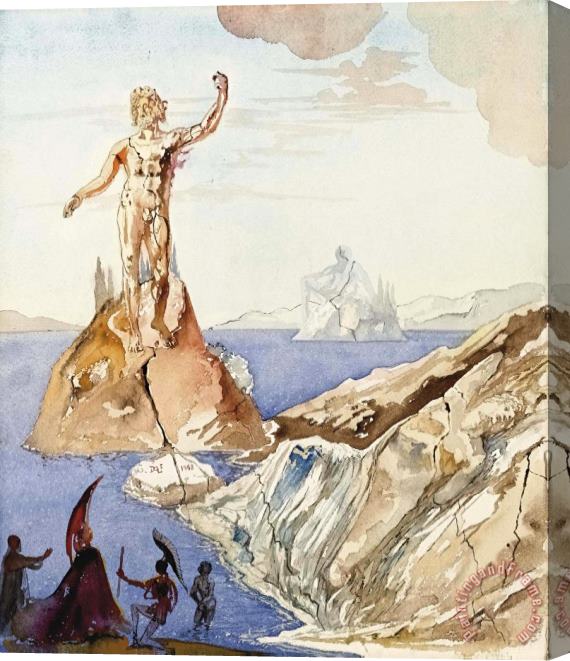 Salvador Dali Agamemnon Et Clytemnestre, 1968 Stretched Canvas Print / Canvas Art
