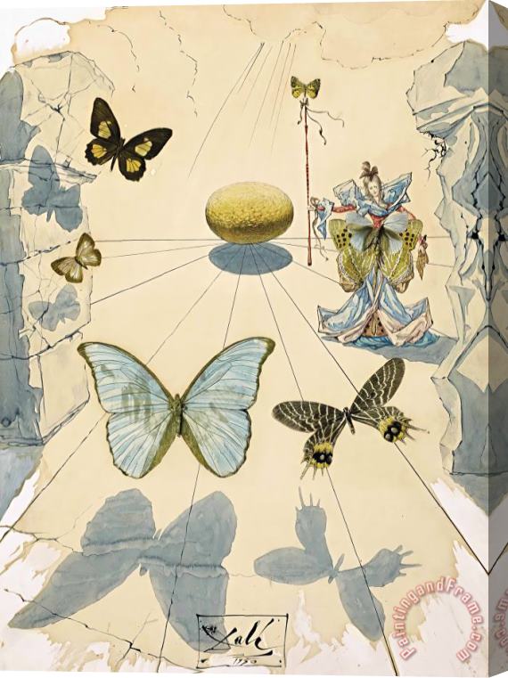 Salvador Dali Allegorie De Soie, 1950 Stretched Canvas Print / Canvas Art