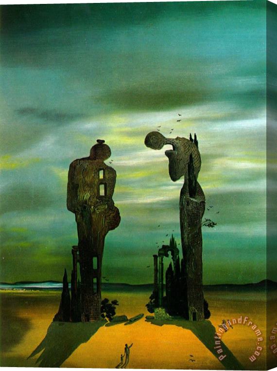 Salvador Dali Archeological Reminiscence Millet S Angelus Stretched Canvas Painting / Canvas Art