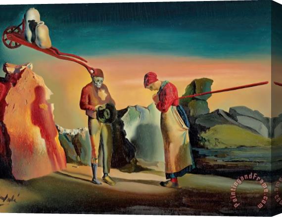Salvador Dali Atavism at Twilight Stretched Canvas Painting / Canvas Art