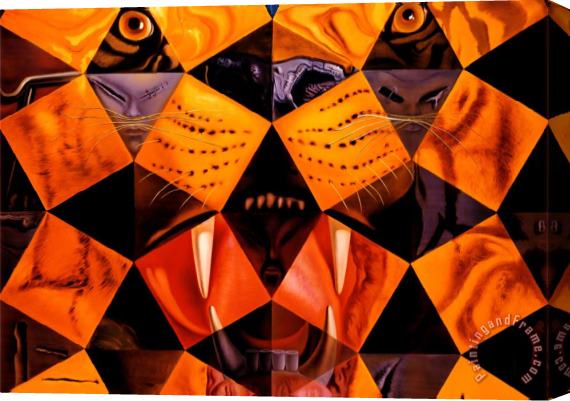 Salvador Dali Cinquenta Tigre Real Stretched Canvas Print / Canvas Art