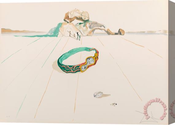 Salvador Dali Desert Bracelet, From Time, 1976 Stretched Canvas Painting / Canvas Art