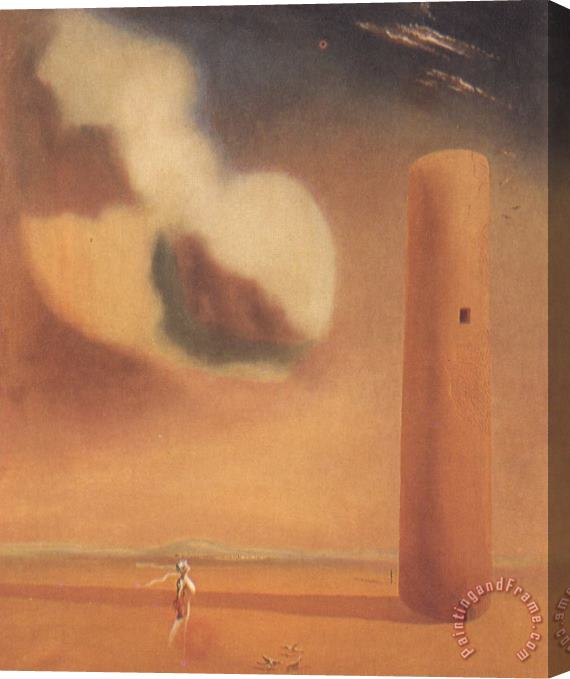 Salvador Dali Enigmatic Elements in The Landscape Stretched Canvas Print / Canvas Art