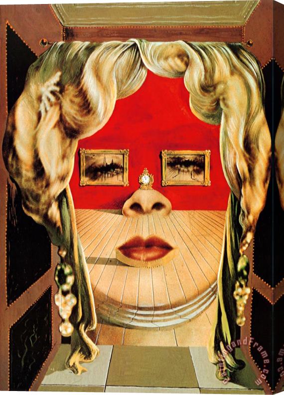 Salvador Dali Face of Mae West C 1935 Stretched Canvas Print / Canvas Art