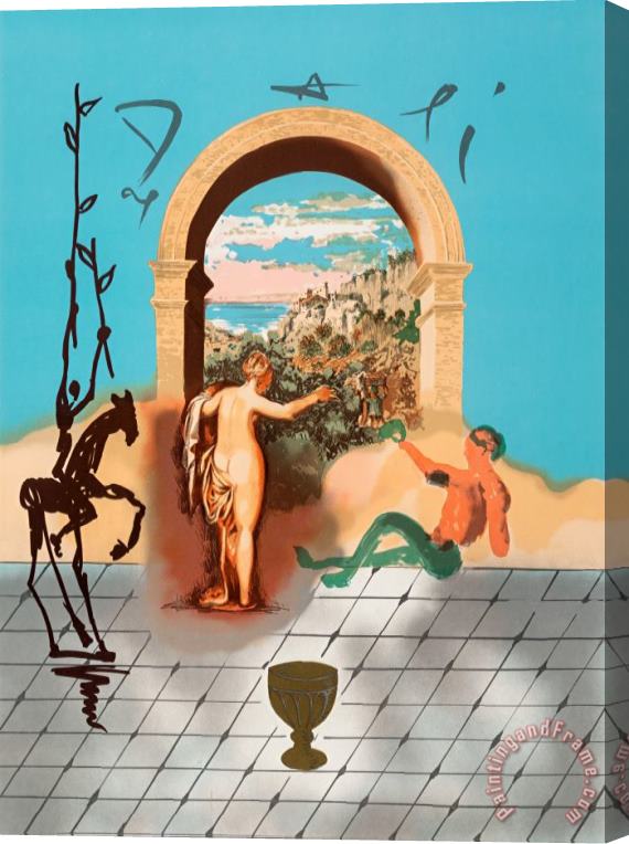 Salvador Dali Gateway to The New World, From The Dali Discovers, 1979 Stretched Canvas Print / Canvas Art