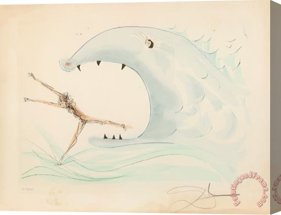 Salvador Dali Jonah And The Whale, From Our Historical Heritage Stretched Canvas Print / Canvas Art