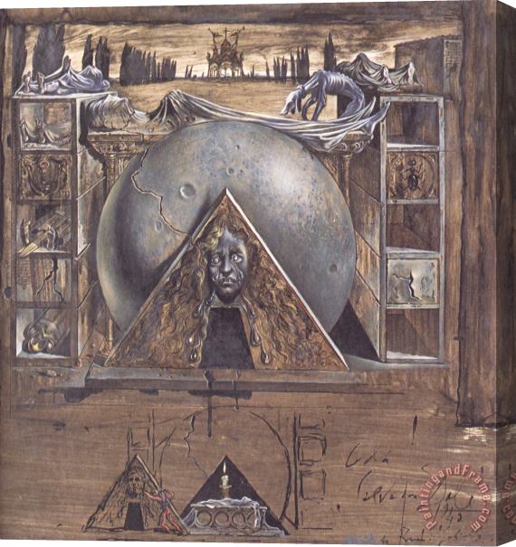 Salvador Dali Juliet S Tomb Stretched Canvas Painting / Canvas Art