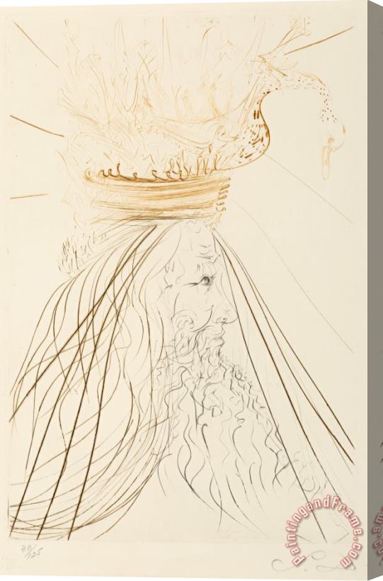 Salvador Dali Le Roi Marc, From Tristan And Iseult, 1970 Stretched Canvas Painting / Canvas Art