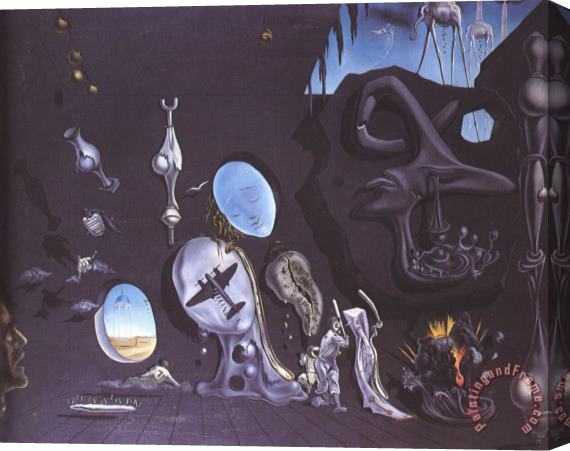 Salvador Dali Melancholy Atomic Stretched Canvas Print / Canvas Art