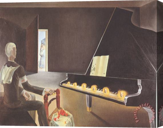 Salvador Dali Partial Hallucination Six Apparitions of Lenin on a Piano 1931 Stretched Canvas Painting / Canvas Art