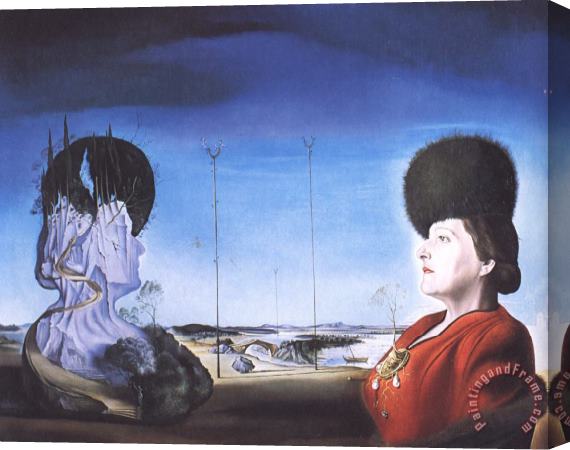 Salvador Dali Portrait of Frau Isabel Styler Tas Stretched Canvas Print / Canvas Art