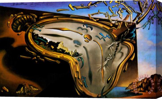Salvador Dali Soft Watch at The Moment of First Explosion C 1954 Stretched Canvas Print / Canvas Art