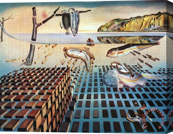 Salvador Dali The Disintegration of The Persistence of Memory Stretched Canvas Painting / Canvas Art