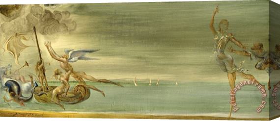 Salvador Dali The Flight, The Temptation, The Love, The Broken Wings, 1945 Stretched Canvas Painting / Canvas Art