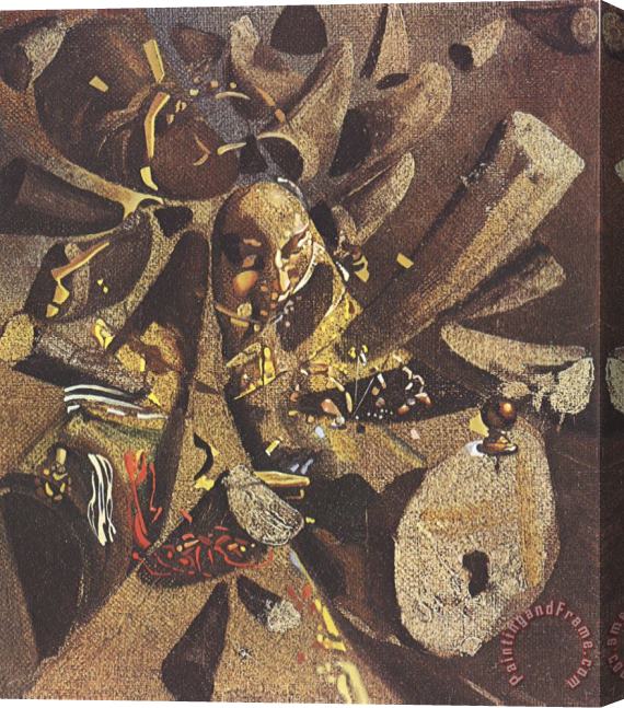 Salvador Dali The Paranoiac Critical Study of Vermeer S Lacemaker 1955 Stretched Canvas Painting / Canvas Art