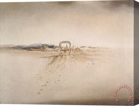 Salvador Dali The Phantom Wagon Stretched Canvas Painting / Canvas Art