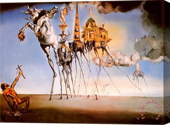 Salvador Dali The Temptation of St Anthony C 1946 Stretched Canvas Print / Canvas Art