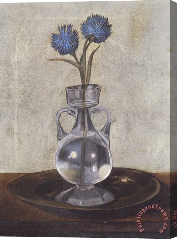 Salvador Dali The Vase of Cornflowers Stretched Canvas Print / Canvas Art