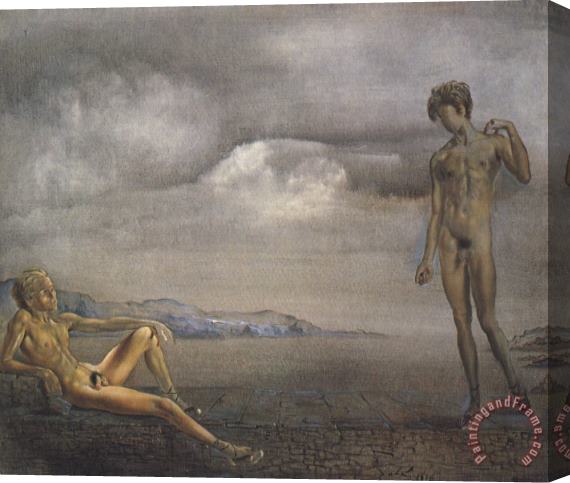 Salvador Dali Two Adolescents Stretched Canvas Print / Canvas Art