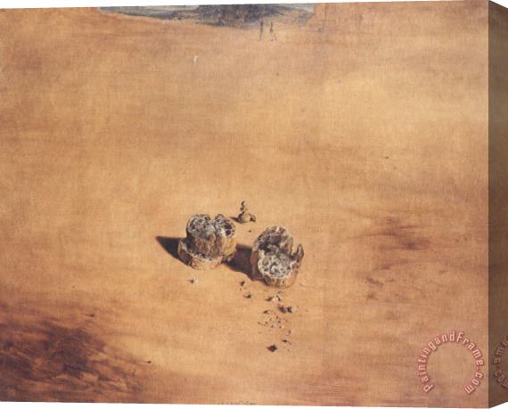 Salvador Dali Two Pieces of Bread Expressing The Sentiment of Love Stretched Canvas Painting / Canvas Art