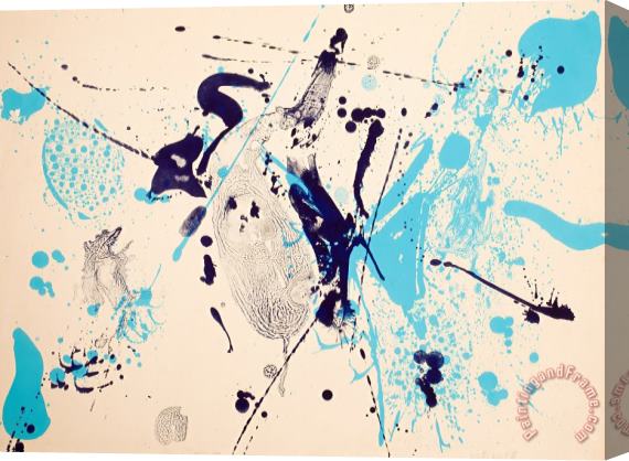 Sam Francis Blue Violet, 1963 Stretched Canvas Print / Canvas Art