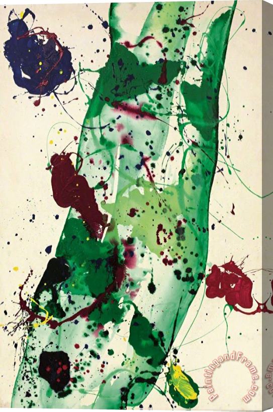 Sam Francis Having to Do with The Whale, 1986 Stretched Canvas Print / Canvas Art