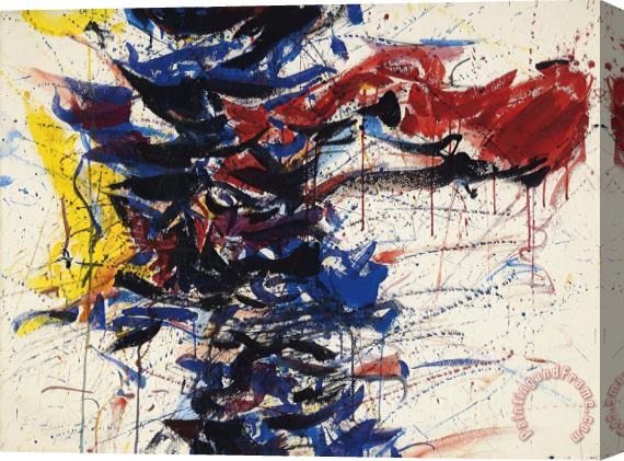 Sam Francis Study for Moby Dick, Number Two, 1959 Stretched Canvas Print / Canvas Art