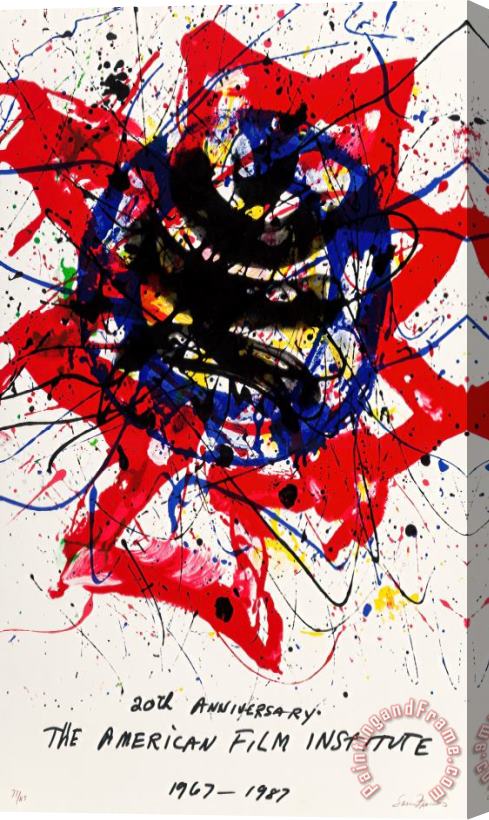 Sam Francis Twentieth Anniversary The American Film Institute, 1987 Stretched Canvas Painting / Canvas Art