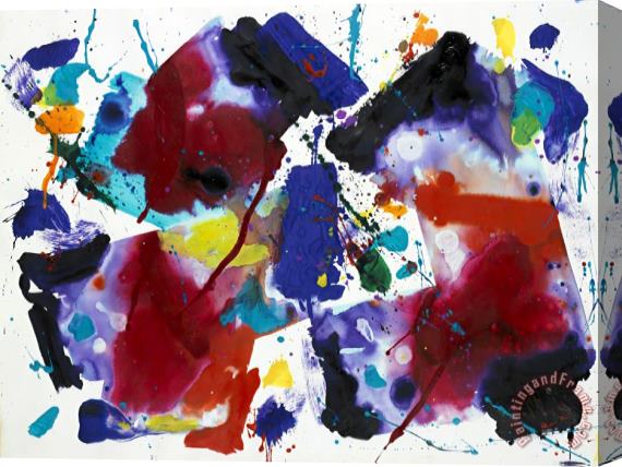Sam Francis Untitled, (sf82 252), 1982 Stretched Canvas Painting / Canvas Art