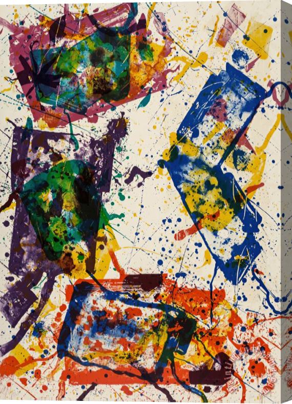 Sam Francis Untitled, 1982 Stretched Canvas Painting / Canvas Art