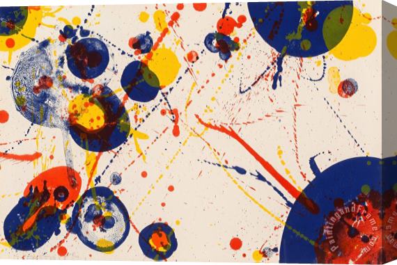Sam Francis Untitled, Pl. 7, From The Pasadena Box Series, 1964 Stretched Canvas Print / Canvas Art