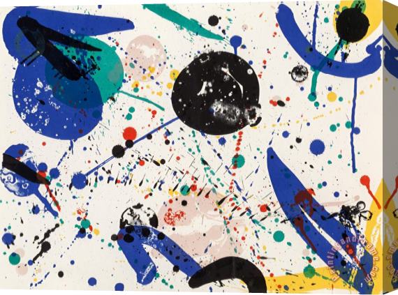 Sam Francis Variant of Fifty (sf 60), 1965 Stretched Canvas Print / Canvas Art
