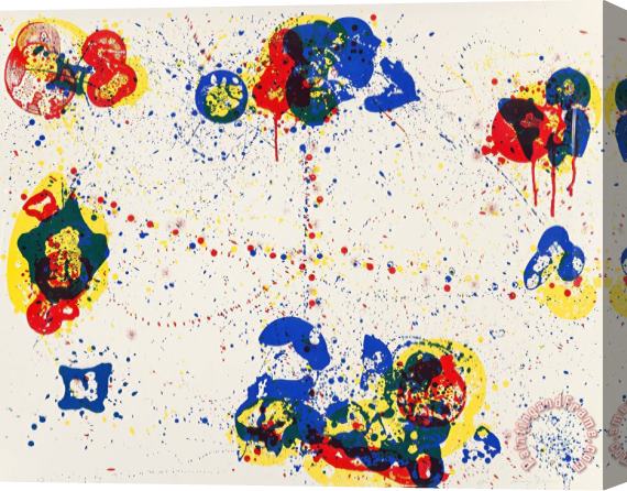 Sam Francis Web, 1972 Stretched Canvas Painting / Canvas Art