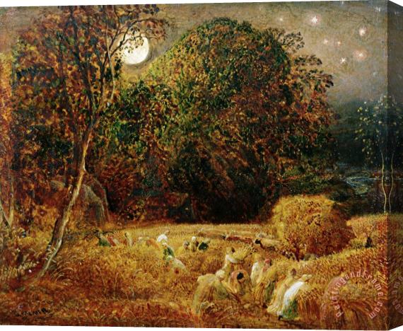 Samuel Palmer Harvest Moon Stretched Canvas Painting / Canvas Art