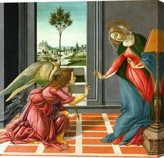 Sandro Botticelli Annunciation Stretched Canvas Print / Canvas Art