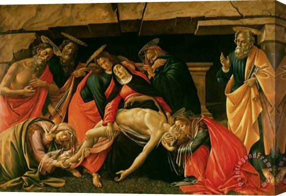 Sandro Botticelli Lamentation of Christ Stretched Canvas Painting / Canvas Art
