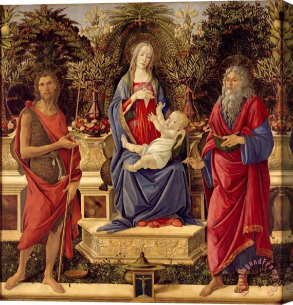 Sandro Botticelli Madonna with Saints Stretched Canvas Painting / Canvas Art