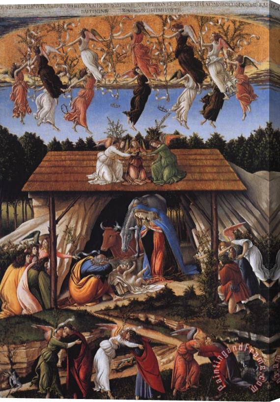 Sandro Botticelli Mystic Nativity Stretched Canvas Painting / Canvas Art