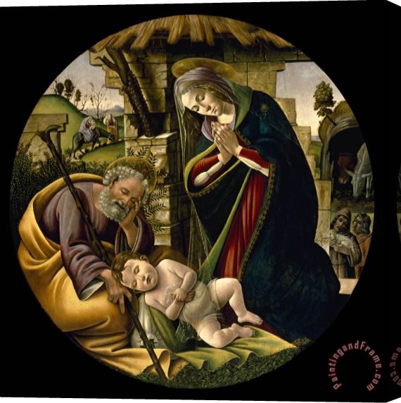 Sandro Botticelli The Adoration of The Christ Child Stretched Canvas Painting / Canvas Art