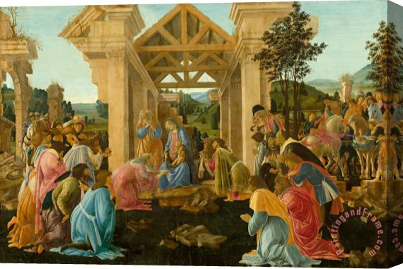 Sandro Botticelli The Adoration of The Magi Stretched Canvas Painting / Canvas Art