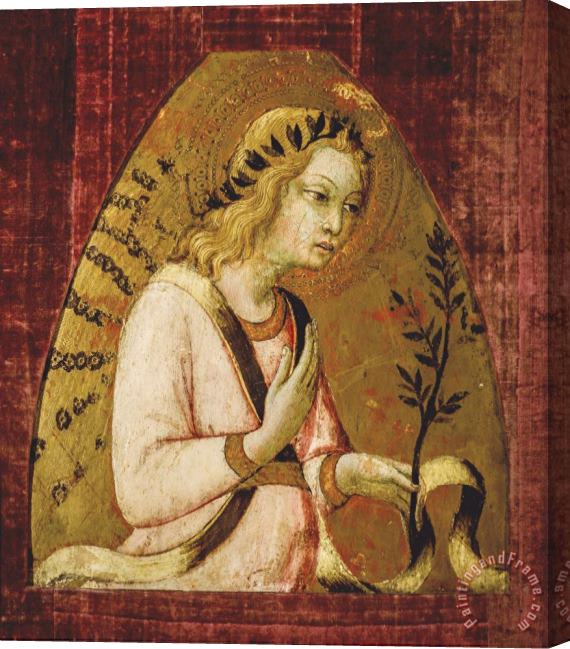 Sano di Pietro Angel of The Annunciation Stretched Canvas Print / Canvas Art